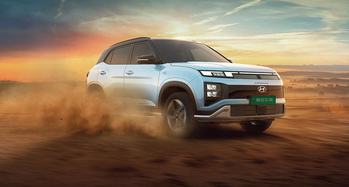 Hyundai Creta EV 2025 front view India roads