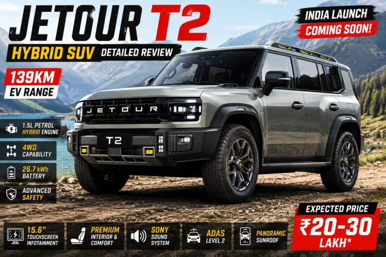 Jetour T2 hybrid SUV India launch review with 139km EV range and 4WD features